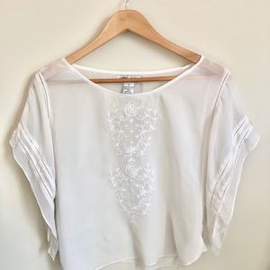 Embroidered Crop top